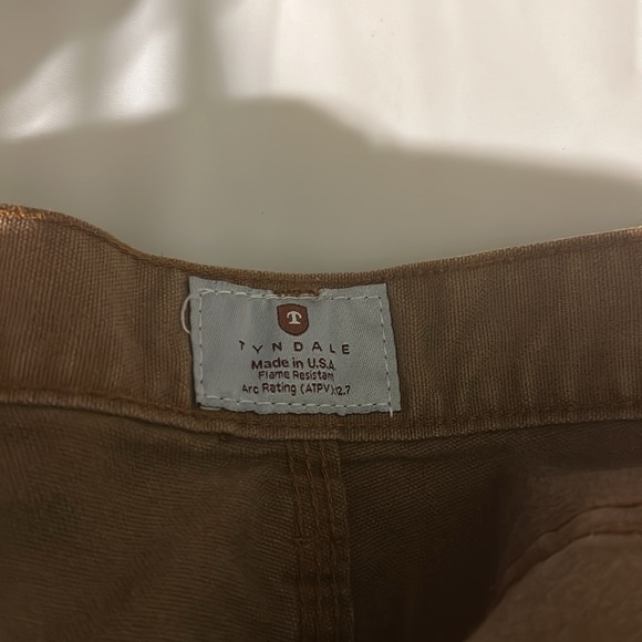 Tyndale Men’s Flame Resistant FR Straight Relaxed Fit Pants Brown Size 38x32 - Picture 10 of 11